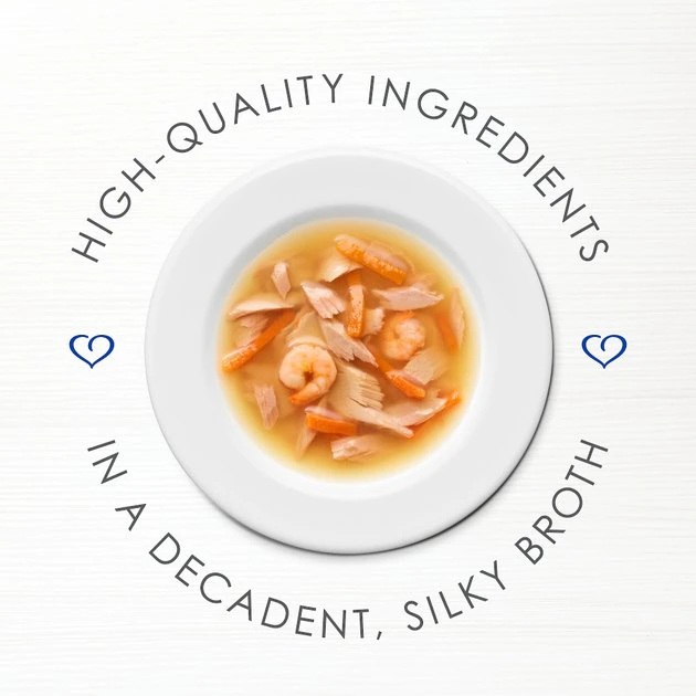 Fancy Feast Classic Broths with Tuna, Shrimp & Whitefish Supplemental Cat Food Pouches 4 Fancy Feast Classic Broths with Tuna, Shrimp & Whitefish Supplemental Cat Food Pouches - Image 2