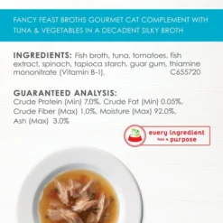 Fancy Feast Classic Broths with Tuna & Vegetables Supplemental Cat Food Pouches 14 Fancy Feast Classic Broths with Tuna & Vegetables Supplemental Cat Food Pouches -FANCY FEAST Sales 101734 PT4. SY630 V1629154319