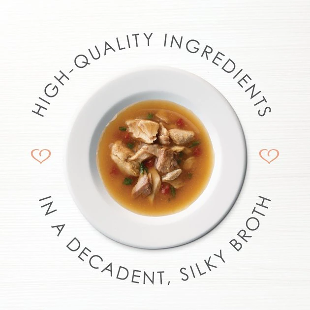 Fancy Feast Classic Broths with Wild Salmon & Vegetables Supplemental Cat Food Pouches 4 Fancy Feast Classic Broths with Wild Salmon & Vegetables Supplemental Cat Food Pouches - Image 2