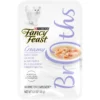 Fancy Feast Creamy Broths with Wild Salmon & Whitefish Supplemental Cat Food Pouches