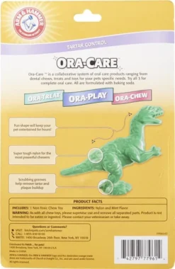 Arm & Hammer Ora Play Denta-Saurus Mint Tough Dog Chew Toy -FANCY FEAST Sales 118070 PT3. SY630 V1530919293