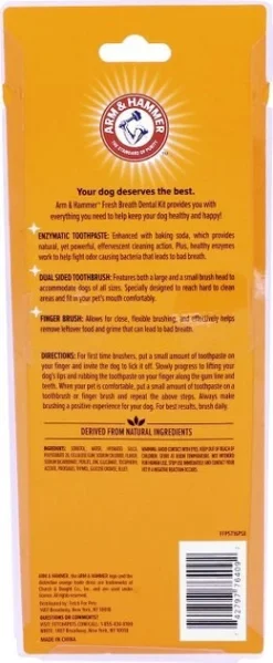 Arm & Hammer Fresh Breath Vanilla-Ginger Flavored Dog Dental Kit 9 Arm & Hammer Fresh Breath Vanilla-Ginger Flavored Dog Dental Kit -FANCY FEAST Sales 118091 PT2. SY630 V1552503728