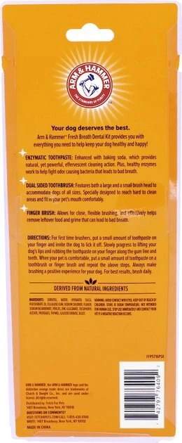 Arm & Hammer Fresh Breath Vanilla-Ginger Flavored Dog Dental Kit 5 Arm & Hammer Fresh Breath Vanilla-Ginger Flavored Dog Dental Kit - Image 3