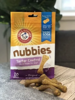 Arm & Hammer Nubbies Tartar Control Original Peanut Butter Flavor Dog Dental Chews -FANCY FEAST Sales 118099 PT7. SY630 V1553185319