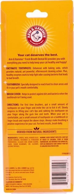 Arm & Hammer Fresh Breath Tuna Flavored Enzymatic Kitten Dental Kit 5 Arm & Hammer Fresh Breath Tuna Flavored Enzymatic Kitten Dental Kit - Image 3