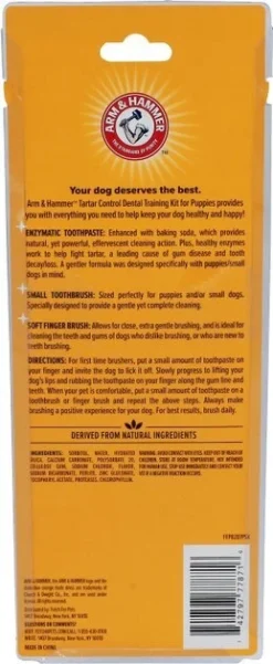 Arm & Hammer Tartar Control Vanilla-Ginger Flavored Enzymatic Puppy Dental Training Kit 10 Arm & Hammer Tartar Control Vanilla-Ginger Flavored Enzymatic Puppy Dental Training Kit -FANCY FEAST Sales 144545 PT2. SY630 V1552503734