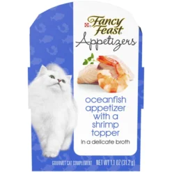 Fancy Feast Appetizers Oceanfish with a Shrimp Topper Cat Treats