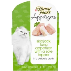 Fancy Feast Appetizers Skipjack Tuna with a Sole Topper Cat Treats