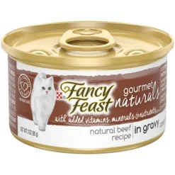 Fancy Feast Gourmet Naturals Beef Recipe in Gravy Canned Cat Food