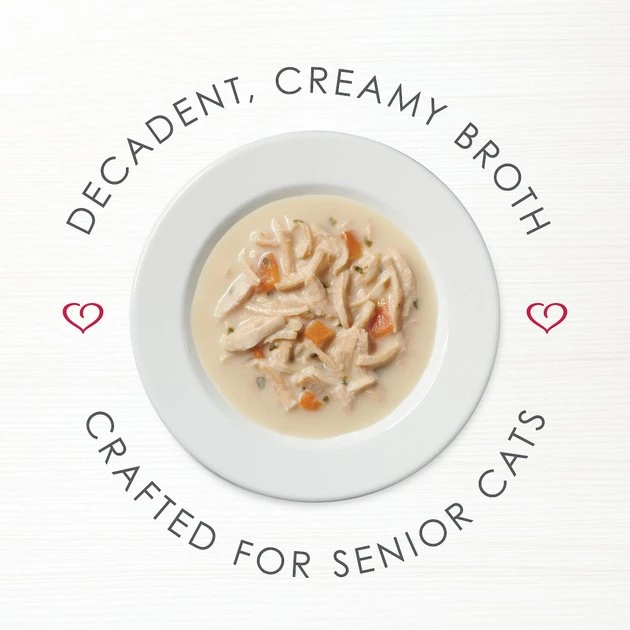 Fancy Feast Senior Creamy With Chicken & Vegetables in Broth Cat Food Complement & Topper, 1.4-oz pouch, case of 16 4 Fancy Feast Senior Creamy With Chicken & Vegetables in Broth Cat Food Complement & Topper, 1.4-oz pouch, case of 16 - Image 2