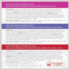 Fancy Feast Medleys Taste of Italy with Garden Greens in Sauce Variety Pack Canned Cat Food, 3-oz can, case of 30 -FANCY FEAST Sales 215041 PT5. SY630 V1641261444