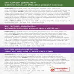 Fancy Feast Medleys Poultry Collection with Garden Greens in Sauce Variety Pack Canned Cat Food, 3-oz can, case of 30 -FANCY FEAST Sales 215045 pt7. SY630 V1576879986