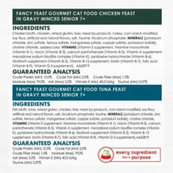Fancy Feast Senior 7+ Chicken, Beef & Tuna Feasts Variety Pack Canned Cat Food, 3-oz can, case of 12 -FANCY FEAST Sales 217432 PT7. SY630 V1579553287