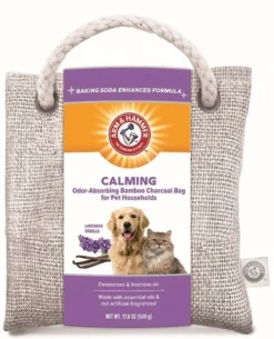 Arm & Hammer Calming Lavender Vanilla Odor-Absorbing Bamboo Charcoal Pet Deodorizing Bag, 17.6-oz bag