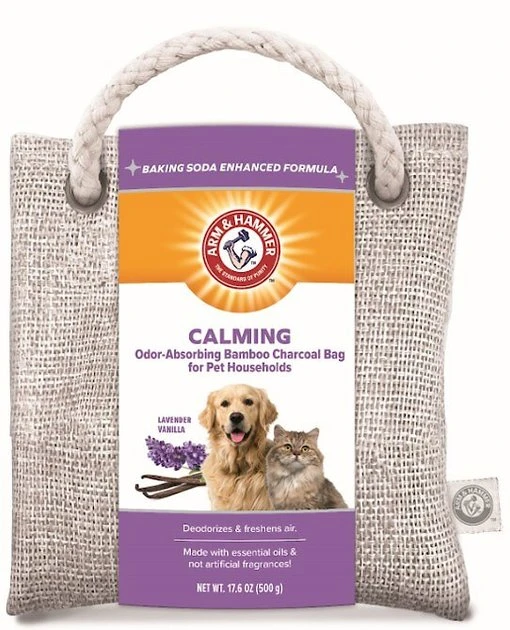 Arm & Hammer Calming Lavender Vanilla Odor-Absorbing Bamboo Charcoal Pet Deodorizing Bag, 17.6-oz bag 3 Arm & Hammer Calming Lavender Vanilla Odor-Absorbing Bamboo Charcoal Pet Deodorizing Bag, 17.6-oz bag