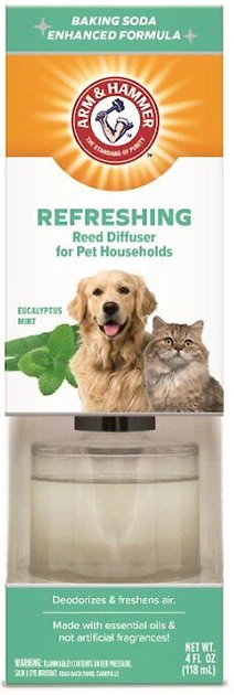 Arm & Hammer Refreshing Eucalyptis Mint Pet Households Reed Diffuser, 4-oz jar -FANCY FEAST Sales 236726 MAIN. SY630 V1591624253