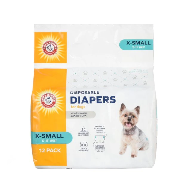 Arm & Hammer Core Disposable Female Dog Diapers, 12 count 3 Arm & Hammer Core Disposable Female Dog Diapers, 12 count