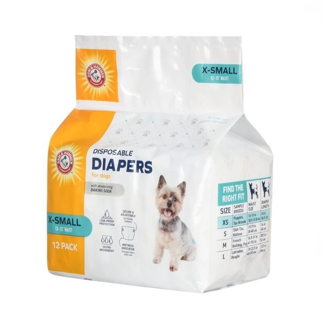 Arm & Hammer Core Disposable Female Dog Diapers, 12 count 5 Arm & Hammer Core Disposable Female Dog Diapers, 12 count - Image 3