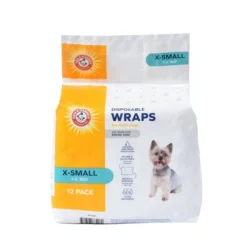 Arm & Hammer Core Disposable Male Dog Wraps, 12 count