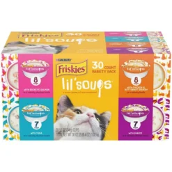 Fancy Feast||Friskies Fancy Feast Savory Centers Variety Pack Canned Cat Food, 3-oz, case of 24 & Friskies Lil' Soups Broths Variety Pack Lickable Cat Treats, 1.2-oz cup, case of 30 10 Fancy Feast||Friskies Fancy Feast Savory Centers Variety Pack Canned Cat Food, 3-oz, case of 24 & Friskies Lil' Soups Broths Variety Pack Lickable Cat Treats, 1.2-oz cup, case of 30 -FANCY FEAST Sales 255441 PT3. SY630 V1602707477