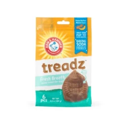 Arm & Hammer Treadz Fresh Breath Peanut Butter Banana Flavor Dog Dental Chews
