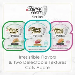 Fancy Feast Petites In Gravy Grilled Chicken with Rice Entree Wet Cat Food, 2.8-oz, case of 12 16 Fancy Feast Petites In Gravy Grilled Chicken with Rice Entree Wet Cat Food, 2.8-oz, case of 12 -FANCY FEAST Sales 265536 PT5. SY630 V1647913339