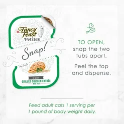 Fancy Feast Petites In Gravy Grilled Chicken with Rice Entree Wet Cat Food, 2.8-oz, case of 12 19 Fancy Feast Petites In Gravy Grilled Chicken with Rice Entree Wet Cat Food, 2.8-oz, case of 12 -FANCY FEAST Sales 265536 PT8. SY630 V1647905812