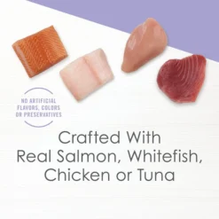 Fancy Feast Creamy Collection Variety Pack Grain-Free Wet Cat Food Topper, 1.4-oz pouch, case of 12, 3 count -FANCY FEAST Sales 265538 PT3. SY630 V1609371459