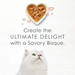 Fancy Feast Broths Seafood Bisque Collection Variety Pack Grain-Free Cat Food Topper, 1.4-oz pouch, case of 12, 3 count -FANCY FEAST Sales 265544 PT7. SY630 V1609378063