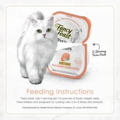 Fancy Feast Petites Pate Wild Alaskan Salmon Entrée Wet Cat Food, 2.8-oz, case of 12 17 Fancy Feast Petites Pate Wild Alaskan Salmon Entrée Wet Cat Food, 2.8-oz, case of 12 -FANCY FEAST Sales 265552 PT7. SY630 V1649699498