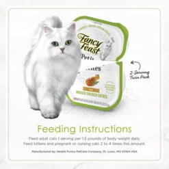 Fancy Feast Petites Pate Braised Chicken Entrée Wet Cat Food, 2.8-oz, case of 12 17 Fancy Feast Petites Pate Braised Chicken Entrée Wet Cat Food, 2.8-oz, case of 12 -FANCY FEAST Sales 265556 PT7. SY630 V1649699513