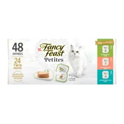 Fancy Feast Gourmet Petites Pate Collection Variety Pack Wet Cat Food, 2.8-oz tray, case of 24