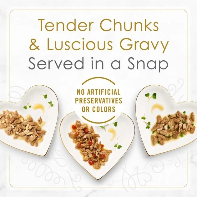 Fancy Feast Gourmet Petites Gravy Collection Variety Pack Wet Cat Food, 2.8-oz tray, case of 24 5 Fancy Feast Gourmet Petites Gravy Collection Variety Pack Wet Cat Food, 2.8-oz tray, case of 24 - Image 3