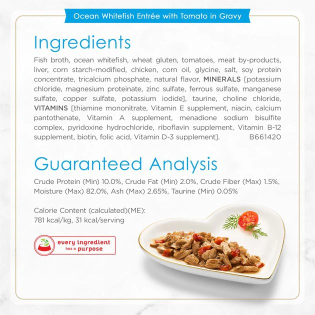 Fancy Feast Gourmet Petites Gravy Collection Variety Pack Wet Cat Food, 2.8-oz tray, case of 24 9 Fancy Feast Gourmet Petites Gravy Collection Variety Pack Wet Cat Food, 2.8-oz tray, case of 24 - Image 7