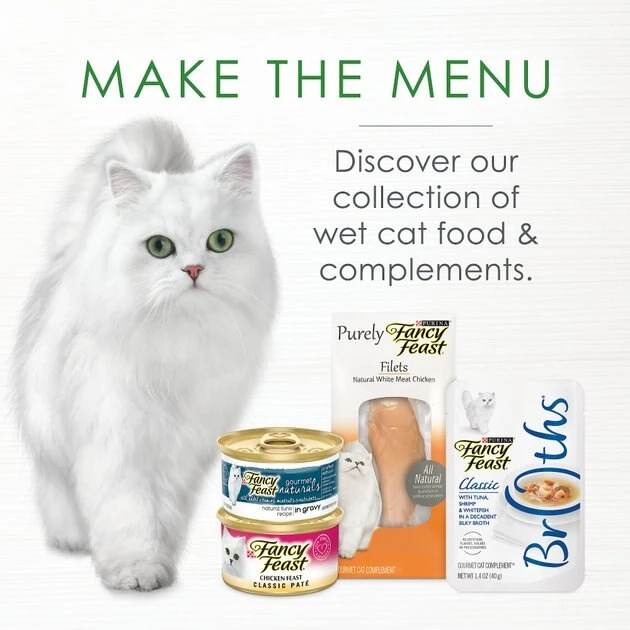 Fancy Feast Appetizers Grain-Free White Meat Chicken & Flaked Tuna Appetizer in Savory Broth Wet Cat Food, 1.1-oz tray, case of 10 8 Fancy Feast Appetizers Grain-Free White Meat Chicken & Flaked Tuna Appetizer in Savory Broth Wet Cat Food, 1.1-oz tray, case of 10 - Image 6