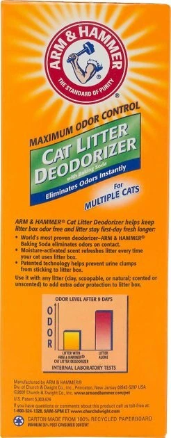 Arm & Hammer Litter Litter Deodorizer Powder, 30-oz box + Clump & Seal Multi-Cat Scented Clumping Clay Cat Litter 5 Arm & Hammer Litter Litter Deodorizer Powder, 30-oz box + Clump & Seal Multi-Cat Scented Clumping Clay Cat Litter - Image 3