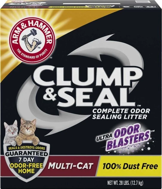 Arm & Hammer Litter Litter Deodorizer Powder, 30-oz box + Clump & Seal Multi-Cat Scented Clumping Clay Cat Litter 7 Arm & Hammer Litter Litter Deodorizer Powder, 30-oz box + Clump & Seal Multi-Cat Scented Clumping Clay Cat Litter - Image 5