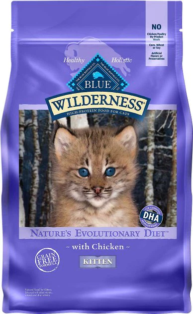 Blue Buffalo||Fancy Feast Blue Buffalo Wilderness Kitten Chicken Recipe Grain-Free Dry Food + Fancy Feast Tender Feast Canned Kitten Food 4 Blue Buffalo||Fancy Feast Blue Buffalo Wilderness Kitten Chicken Recipe Grain-Free Dry Food + Fancy Feast Tender Feast Canned Kitten Food - Image 2