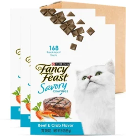 Cat Chow||Fancy Feast Cat Chow Complete Dry Food + Fancy Feast Savory Cravings Limited Ingredient Beef & Crab Flavor Cat Treats 13 Cat Chow||Fancy Feast Cat Chow Complete Dry Food + Fancy Feast Savory Cravings Limited Ingredient Beef & Crab Flavor Cat Treats -FANCY FEAST Sales 292814 PT4. SY630 V1619997726