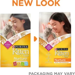 Kitten Chow||Fancy Feast Kitten Chow Nurture Muscle & Brain Development Dry Food + Fancy Feast Savory Cravings Limited Ingredient Beef & Crab Flavor Cat Treats -FANCY FEAST Sales 293298 PT4. SY630 V1619980337