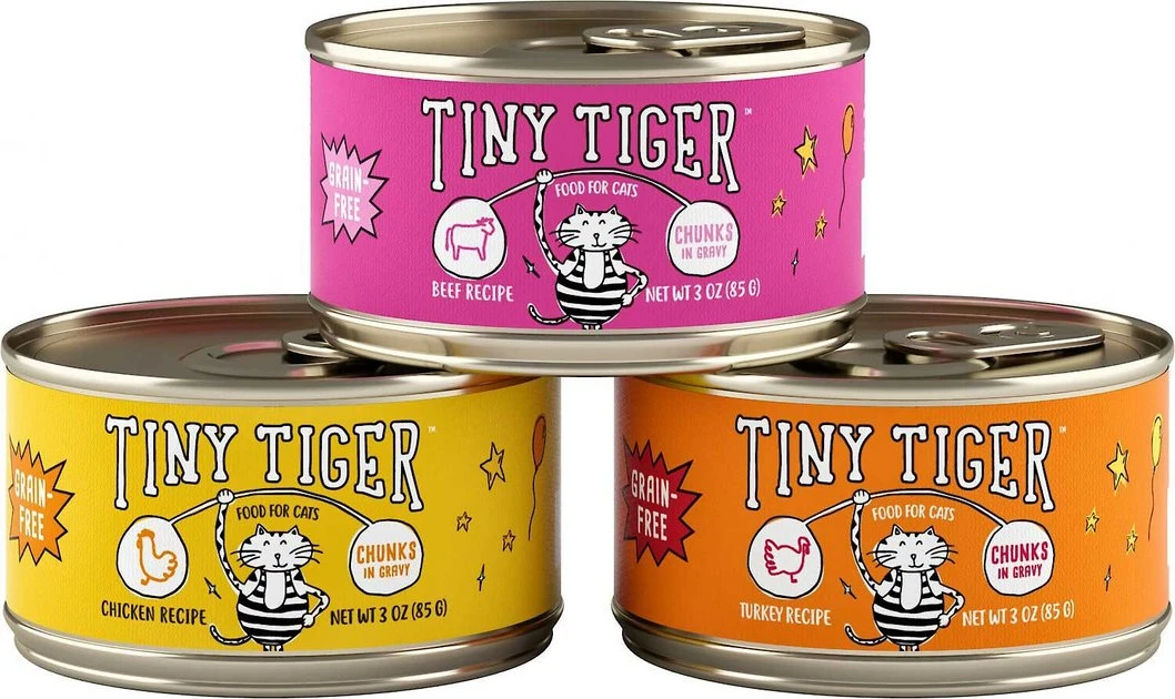 Tiny Tiger||Fancy Feast Tiny Tiger Chunks in Gravy Beef & Poultry Recipes Grain-Free Canned Food + Fancy Feast Grilled Poultry & Beef Feast Canned Cat Food 5 Tiny Tiger||Fancy Feast Tiny Tiger Chunks in Gravy Beef & Poultry Recipes Grain-Free Canned Food + Fancy Feast Grilled Poultry & Beef Feast Canned Cat Food - Image 3