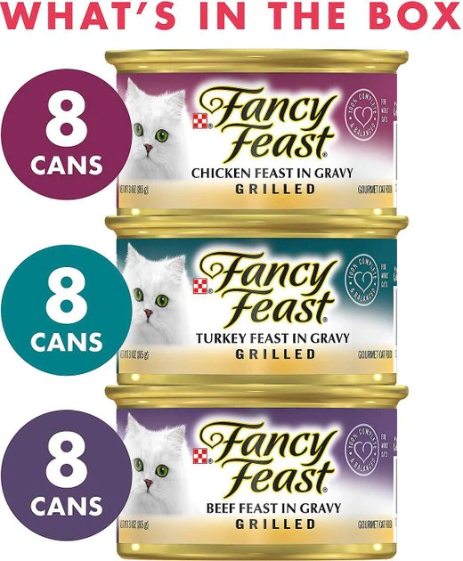 Tiny Tiger||Fancy Feast Tiny Tiger Chunks in Gravy Beef & Poultry Recipes Grain-Free Canned Food + Fancy Feast Grilled Poultry & Beef Feast Canned Cat Food 8 Tiny Tiger||Fancy Feast Tiny Tiger Chunks in Gravy Beef & Poultry Recipes Grain-Free Canned Food + Fancy Feast Grilled Poultry & Beef Feast Canned Cat Food - Image 6