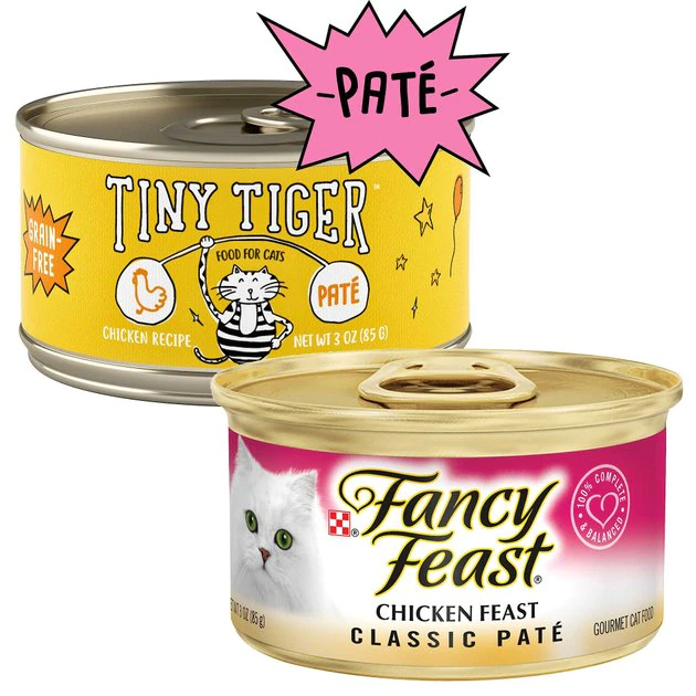 Tiny Tiger||Fancy Feast Tiny Tiger Pate Chicken Recipe Grain-Free Canned Food + Fancy Feast Classic Chicken Feast Canned Cat Food 3 Tiny Tiger||Fancy Feast Tiny Tiger Pate Chicken Recipe Grain-Free Canned Food + Fancy Feast Classic Chicken Feast Canned Cat Food