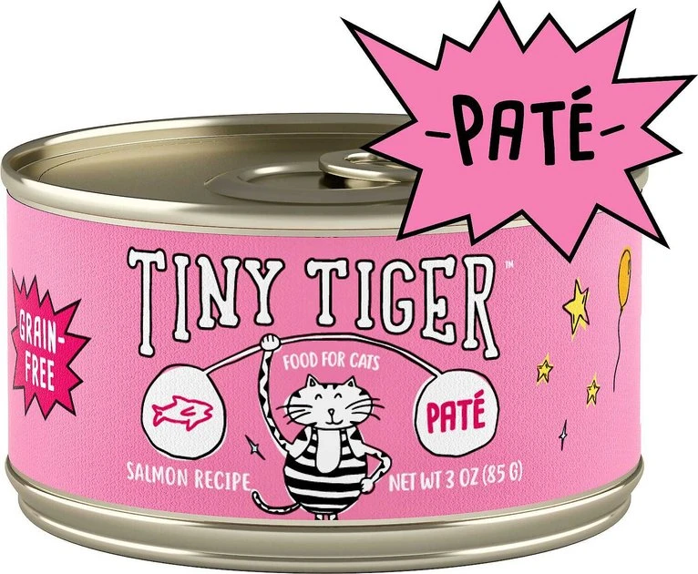 Tiny Tiger||Fancy Feast Tiny Tiger Pate Salmon Recipe Grain-Free Canned Food + Fancy Feast Classic Savory Salmon Feast Canned Cat Food 4 Tiny Tiger||Fancy Feast Tiny Tiger Pate Salmon Recipe Grain-Free Canned Food + Fancy Feast Classic Savory Salmon Feast Canned Cat Food - Image 2