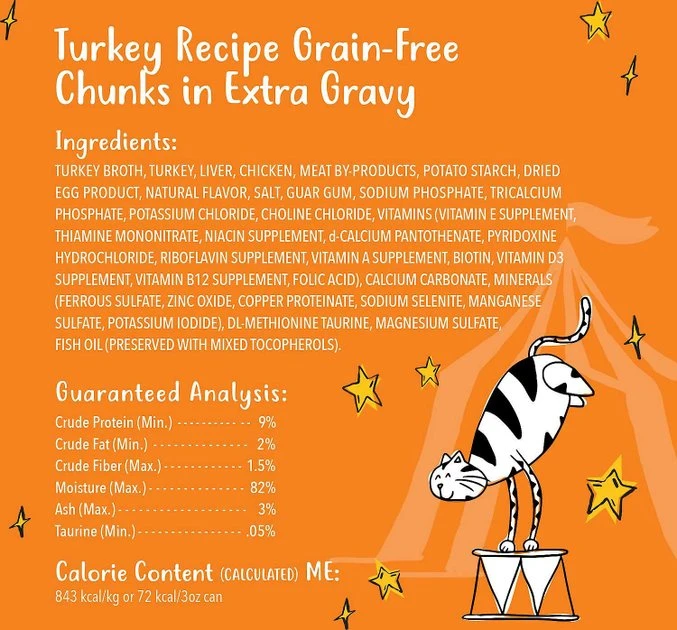 Tiny Tiger||Fancy Feast Tiny Tiger Chunks in EXTRA Gravy Turkey Recipe Grain-Free Canned Cat Food, 3-oz, case of 24 + Fancy Feast Gravy Lovers Turkey Feast in Roasted Turkey Flavor Gravy Canned Cat Food, 3-oz, case of 24 5 Tiny Tiger||Fancy Feast Tiny Tiger Chunks in EXTRA Gravy Turkey Recipe Grain-Free Canned Cat Food, 3-oz, case of 24 + Fancy Feast Gravy Lovers Turkey Feast in Roasted Turkey Flavor Gravy Canned Cat Food, 3-oz, case of 24 - Image 3