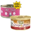 Tiny Tiger||Fancy Feast Tiny Tiger Chunks in Gravy Beef Recipe Grain-Free Canned Cat Food, 3-oz, case of 24 + Fancy Feast Gravy Lovers Beef Feast in Roasted Beef Flavor Gravy Canned Cat Food, 3-oz, case of 24 1 Tiny Tiger||Fancy Feast Tiny Tiger Chunks in Gravy Beef Recipe Grain-Free Canned Cat Food, 3-oz, case of 24 + Fancy Feast Gravy Lovers Beef Feast in Roasted Beef Flavor Gravy Canned Cat Food, 3-oz, case of 24 -FANCY FEAST Sales 298574 MAIN. SY630 V1623201142