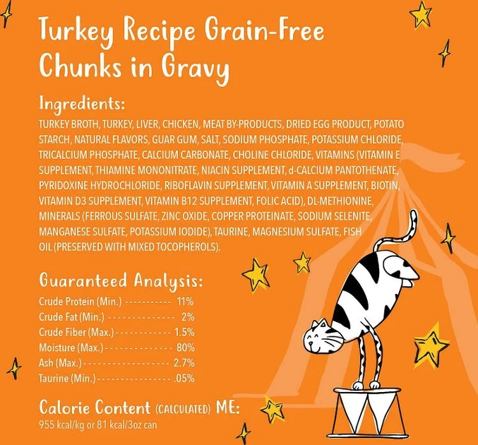 Tiny Tiger||Fancy Feast Tiny Tiger Chunks in Gravy Turkey Recipe Grain-Free Canned Cat Food, 3-oz, case of 24 + Fancy Feast Gravy Lovers Turkey Feast in Roasted Turkey Flavor Gravy Canned Cat Food, 3-oz, case of 24 5 Tiny Tiger||Fancy Feast Tiny Tiger Chunks in Gravy Turkey Recipe Grain-Free Canned Cat Food, 3-oz, case of 24 + Fancy Feast Gravy Lovers Turkey Feast in Roasted Turkey Flavor Gravy Canned Cat Food, 3-oz, case of 24 - Image 3