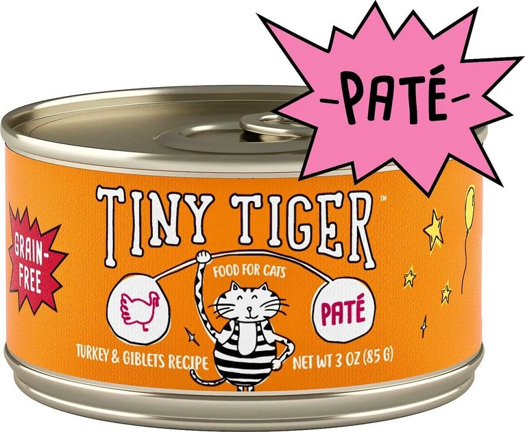 Tiny Tiger||Fancy Feast Tiny Tiger Pate Turkey and Giblets Recipe Grain-Free Canned Cat Food, 3-oz, case of 24 + Fancy Feast Classic Turkey & Giblets Feast Canned Cat Food, 3-oz, case of 24 4 Tiny Tiger||Fancy Feast Tiny Tiger Pate Turkey and Giblets Recipe Grain-Free Canned Cat Food, 3-oz, case of 24 + Fancy Feast Classic Turkey & Giblets Feast Canned Cat Food, 3-oz, case of 24 - Image 2