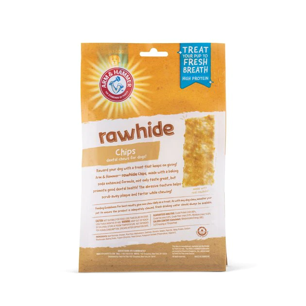 Arm & Hammer Large Chicken Coated Rawhide Chips, 6-oz bag 5 Arm & Hammer Large Chicken Coated Rawhide Chips, 6-oz bag - Image 3