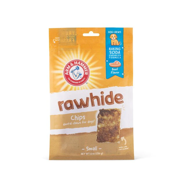 Arm & Hammer Small Beef Coated Rawhide Chips, 6-oz bag 4 Arm & Hammer Small Beef Coated Rawhide Chips, 6-oz bag - Image 2